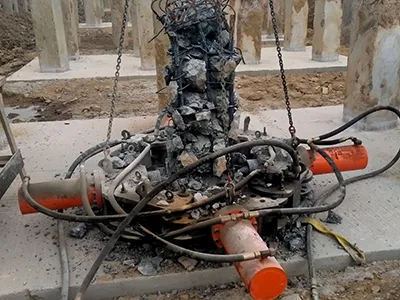معدات تكسير الخوازيق الهيدروليكية